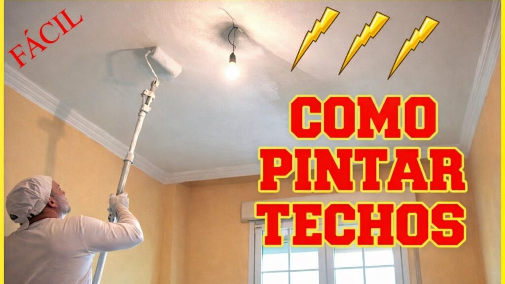 Cómo pintar un techo con rodillo sin salpicar: paso a paso