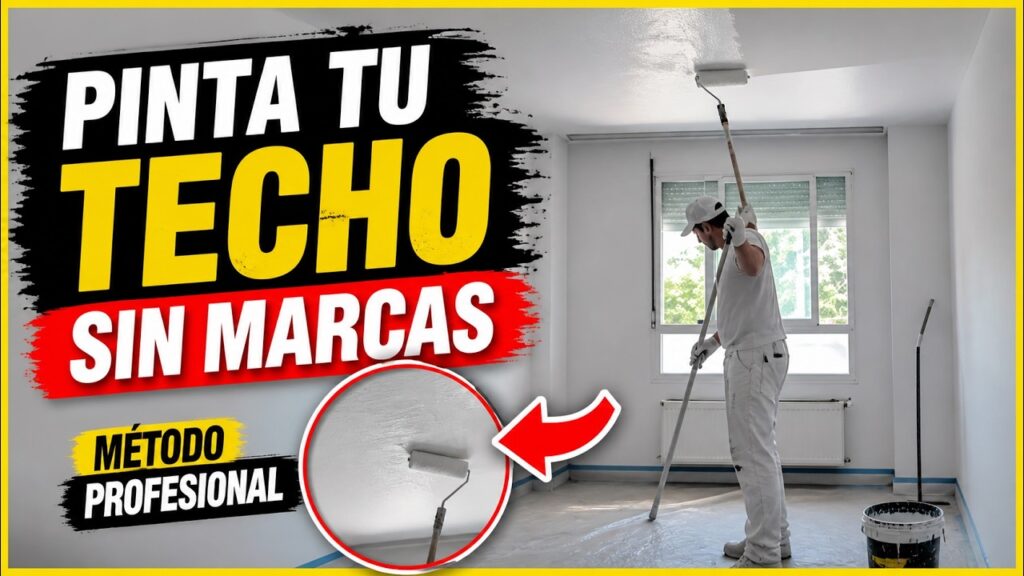 Cómo pintar un techo sin marcas: guía paso a paso de pintor