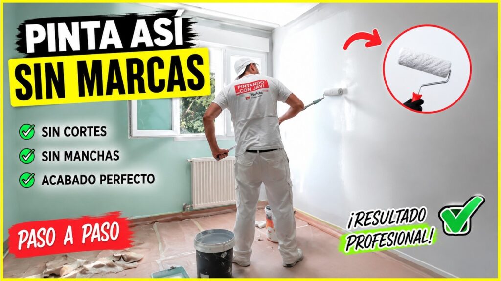 Cómo pintar una pared con rodillo sin marcas: guía paso a paso