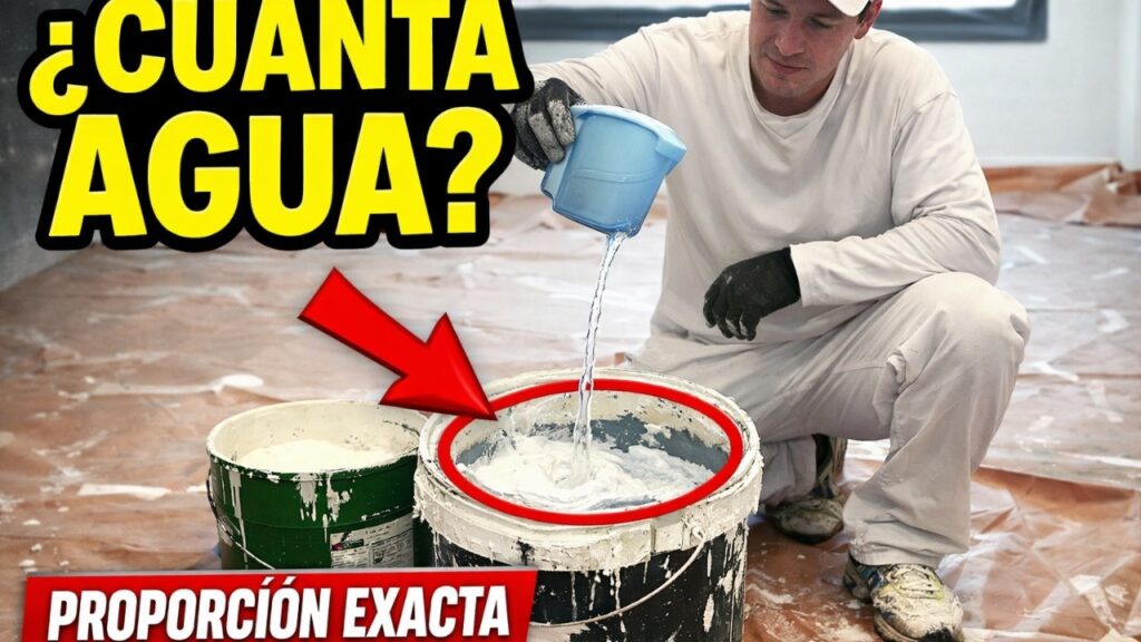Cuánta agua echar a la pintura plástica: proporción y pasos